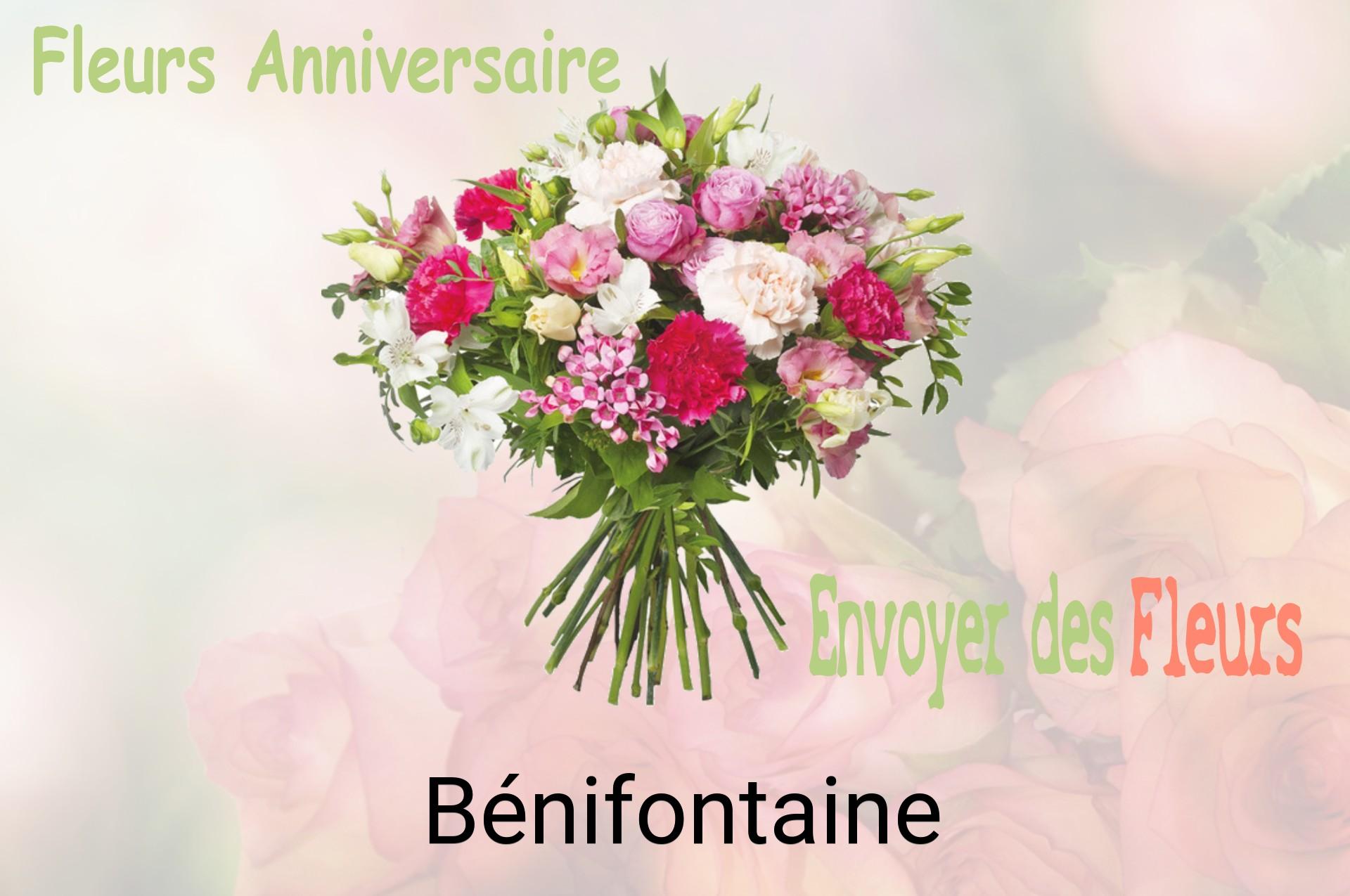 Bouquet de fleurs d’anniversaire livré à Bénifontaine