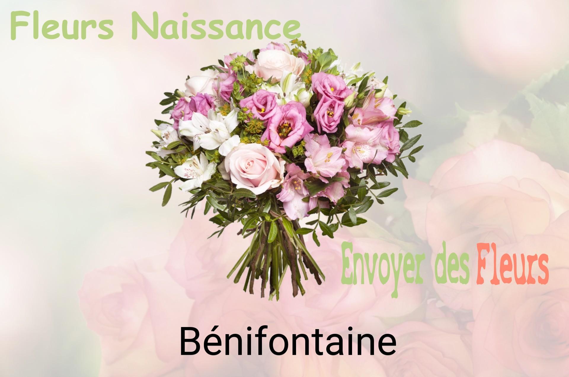 Bouquet de fleurs de naissance livré à Bénifontaine